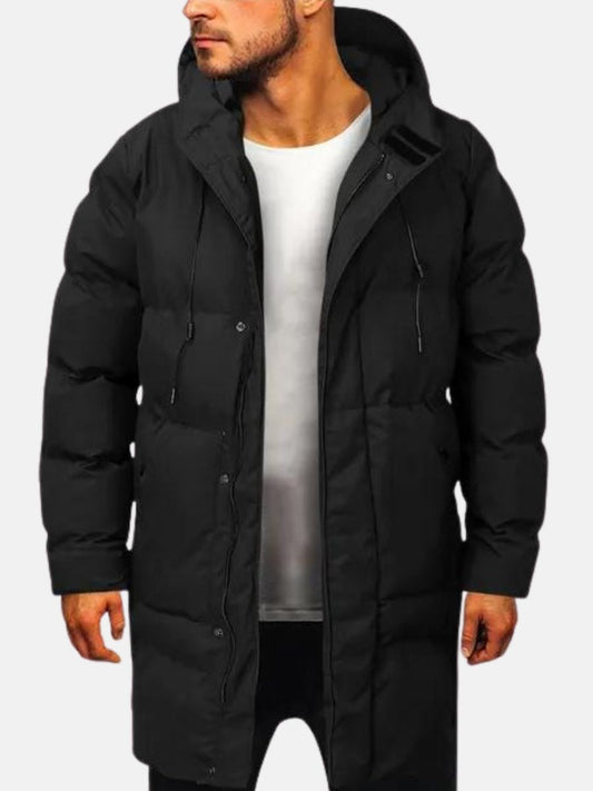 Men’s Mid-Length Padded Hooded Jacket