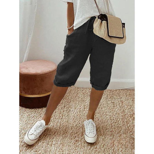Women’s Casual Cotton Drawstring Shorts