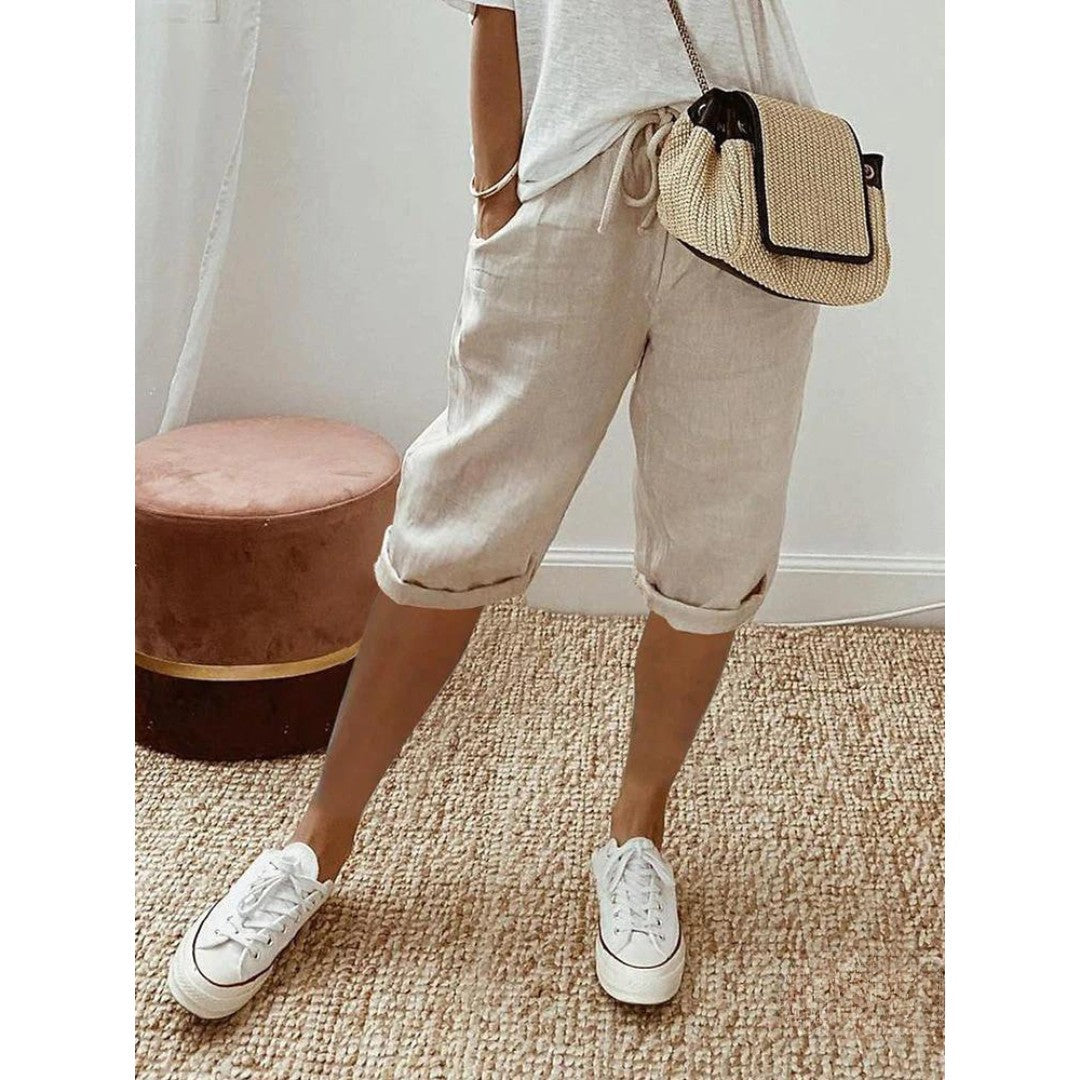 Women’s Casual Cotton Drawstring Shorts