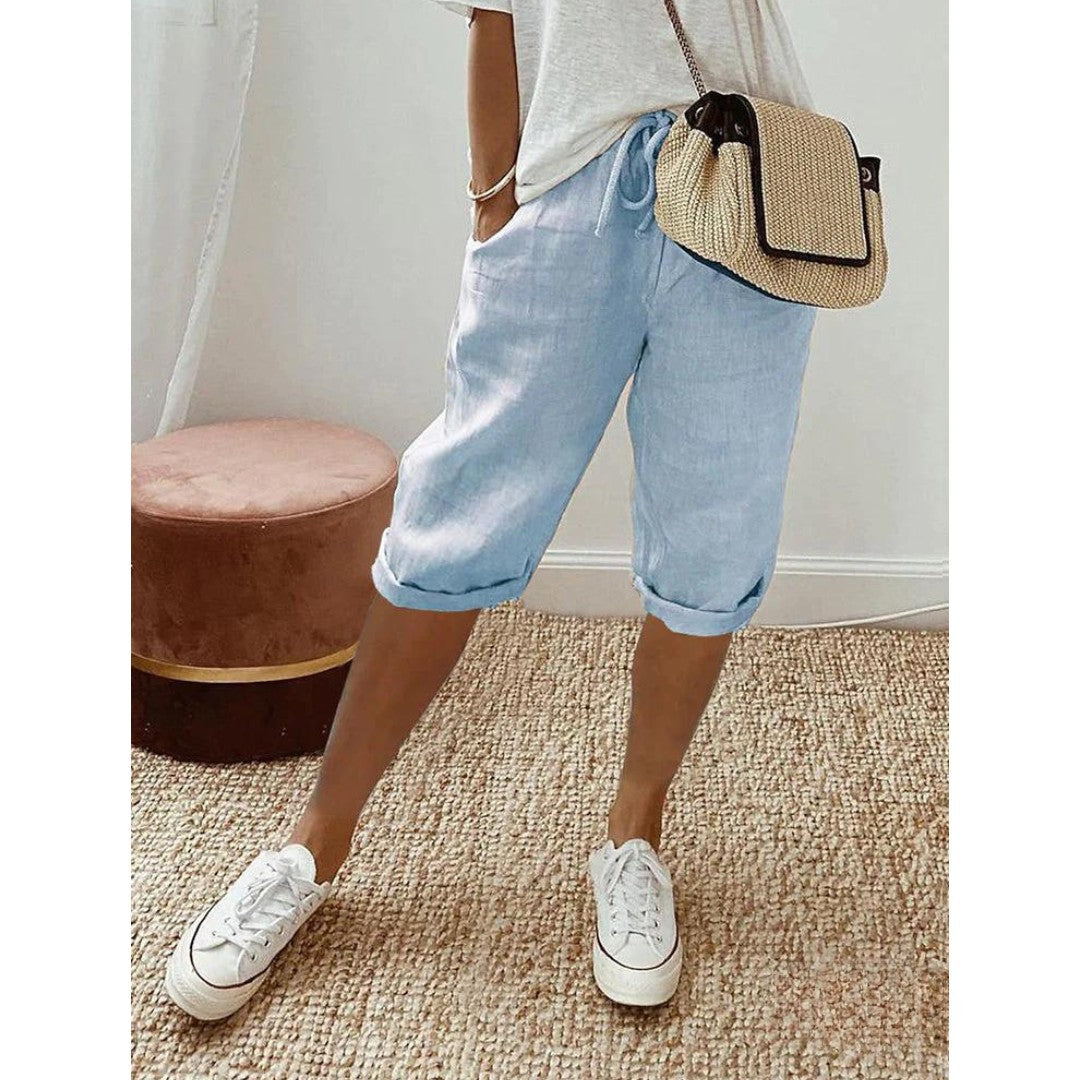Women’s Casual Cotton Drawstring Shorts
