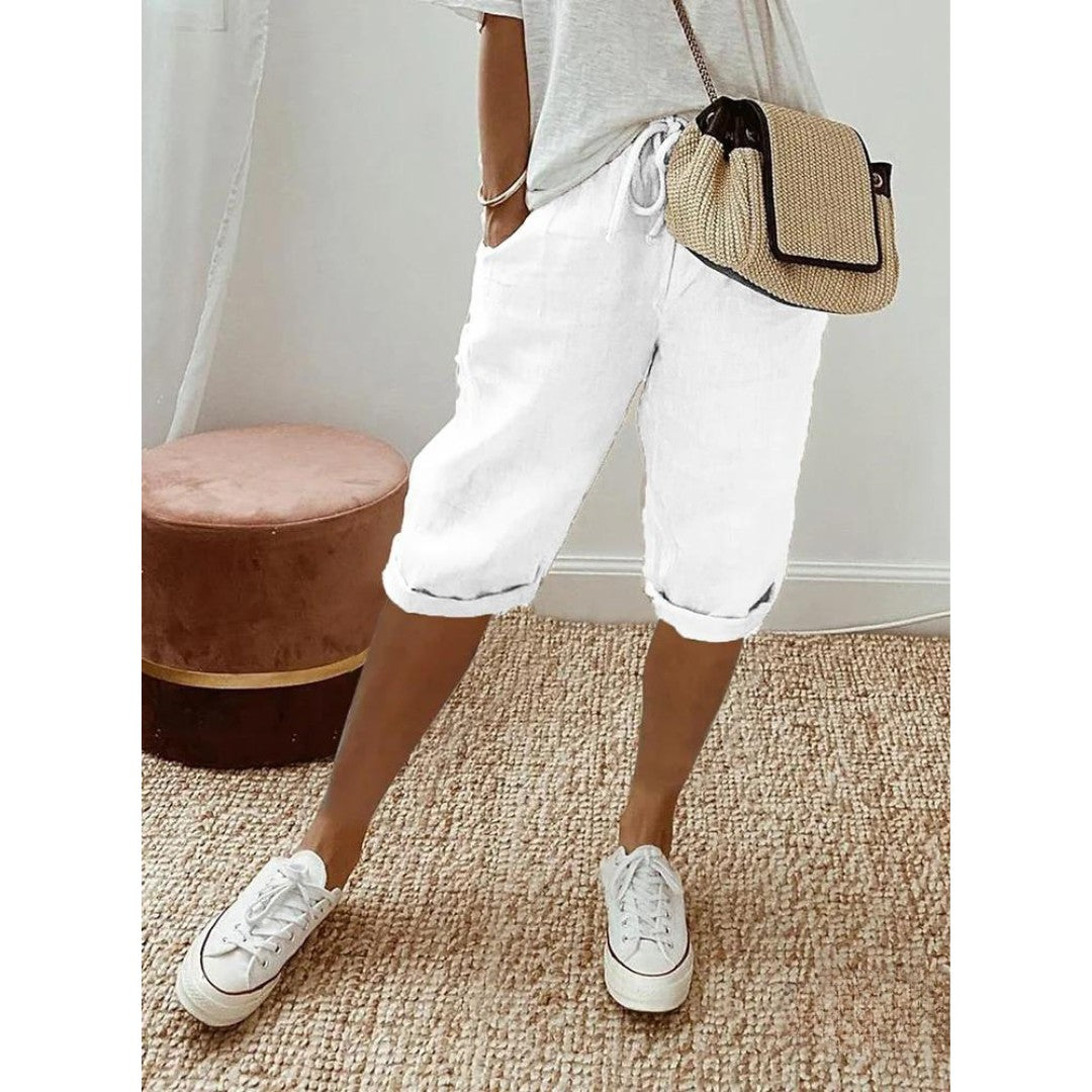 Women’s Casual Cotton Drawstring Shorts