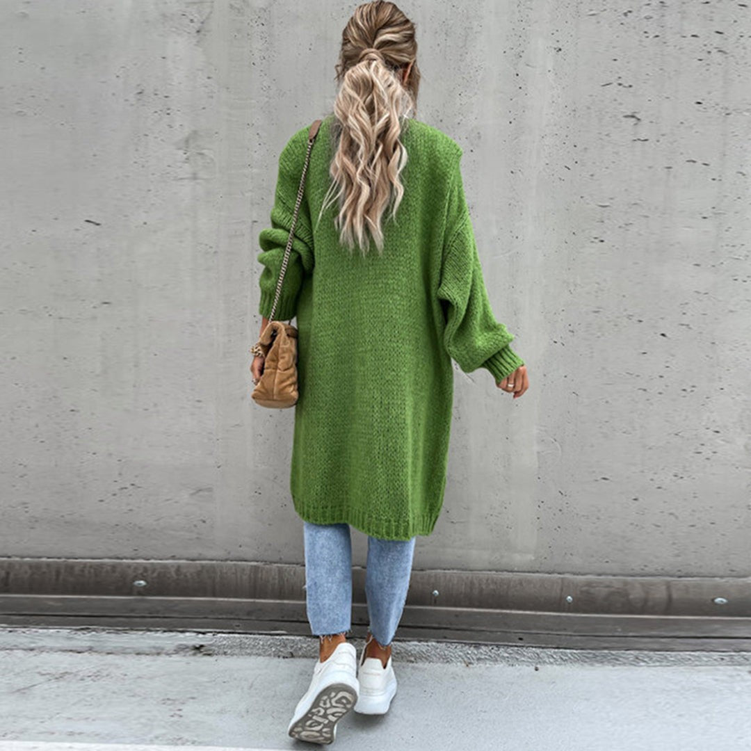Women’s Long Open-Front Knit Cardigan