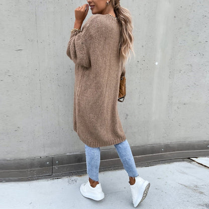 Women’s Long Open-Front Knit Cardigan