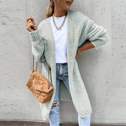 Women’s Long Open-Front Knit Cardigan